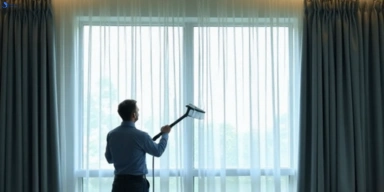 Commercial curtain steam cleaning service virginia hotels offices