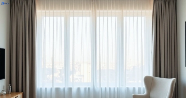 Freshly steam cleaned curtains in virginia QLD